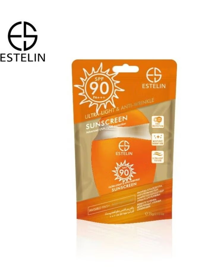 كريم واقي شمس حماية متقدمة من أشعة الشمس بعامل حماية ٩٠ – ٧٥ جم